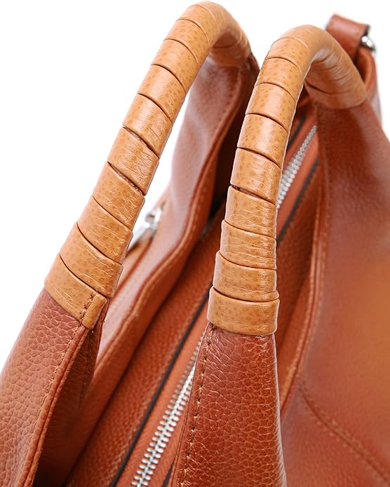 Iswee Genuine Leather Shoulder Bag – Medium Satchel Tote