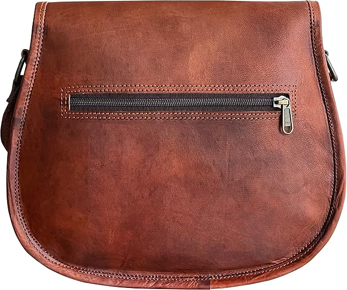 Rustic Town Leather Crossbody Satchel Bag – Vintage Purse for Women
