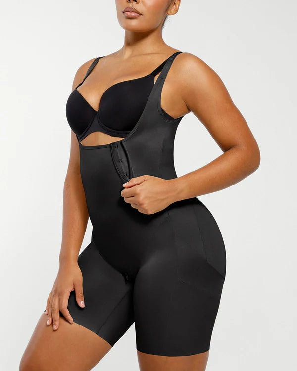 SilkSculpt Open Bust Full Bodysuit