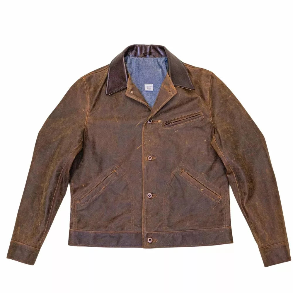 Charles Brown Cowboy Leather Jacket