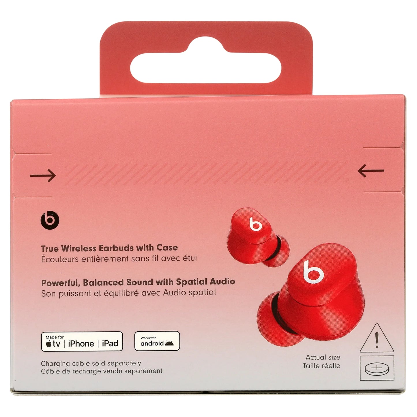 Beats by Dr. Dre Solo Buds Bluetooth In-Ear Earbuds – Transparent Red