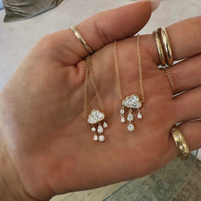 Diamond Rain Cloud Necklace