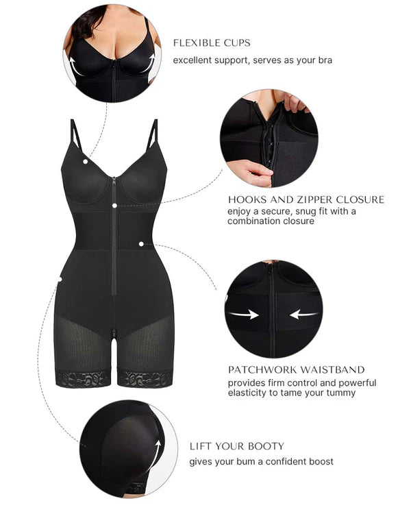 AirSlim ElasticFuse Waistband Shaping Bodysuit