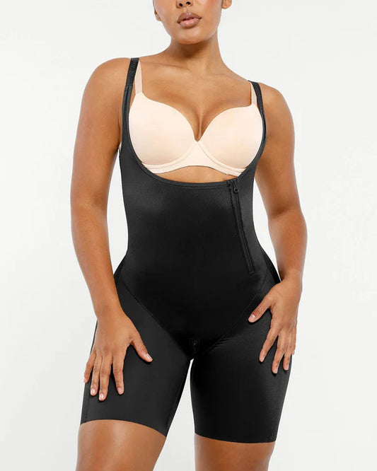 SilkSculpt Open Bust Full Bodysuit
