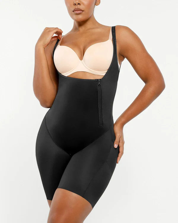 SilkSculpt Open Bust Full Bodysuit