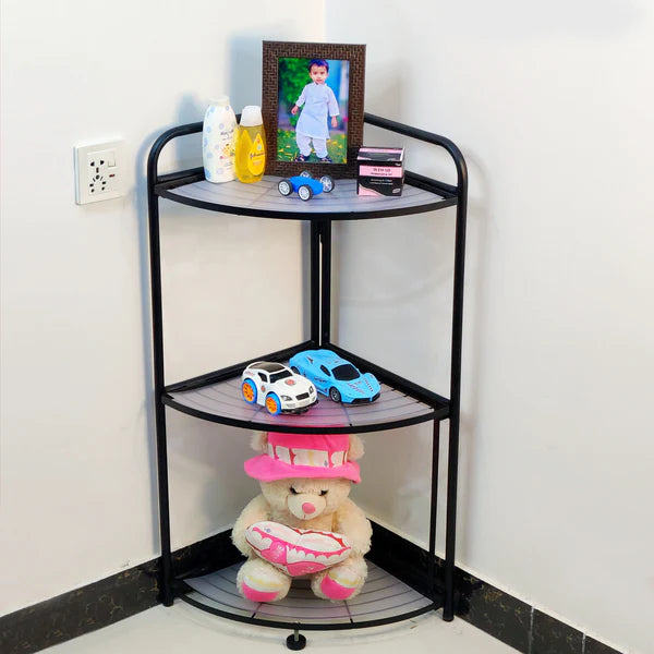 Foldable Corner Shelf with Tripod Base