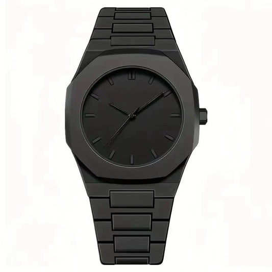 Popular Plastic Men's Watch Arabic Business Black Butterfly Buckle Watch Men's Cross-Border