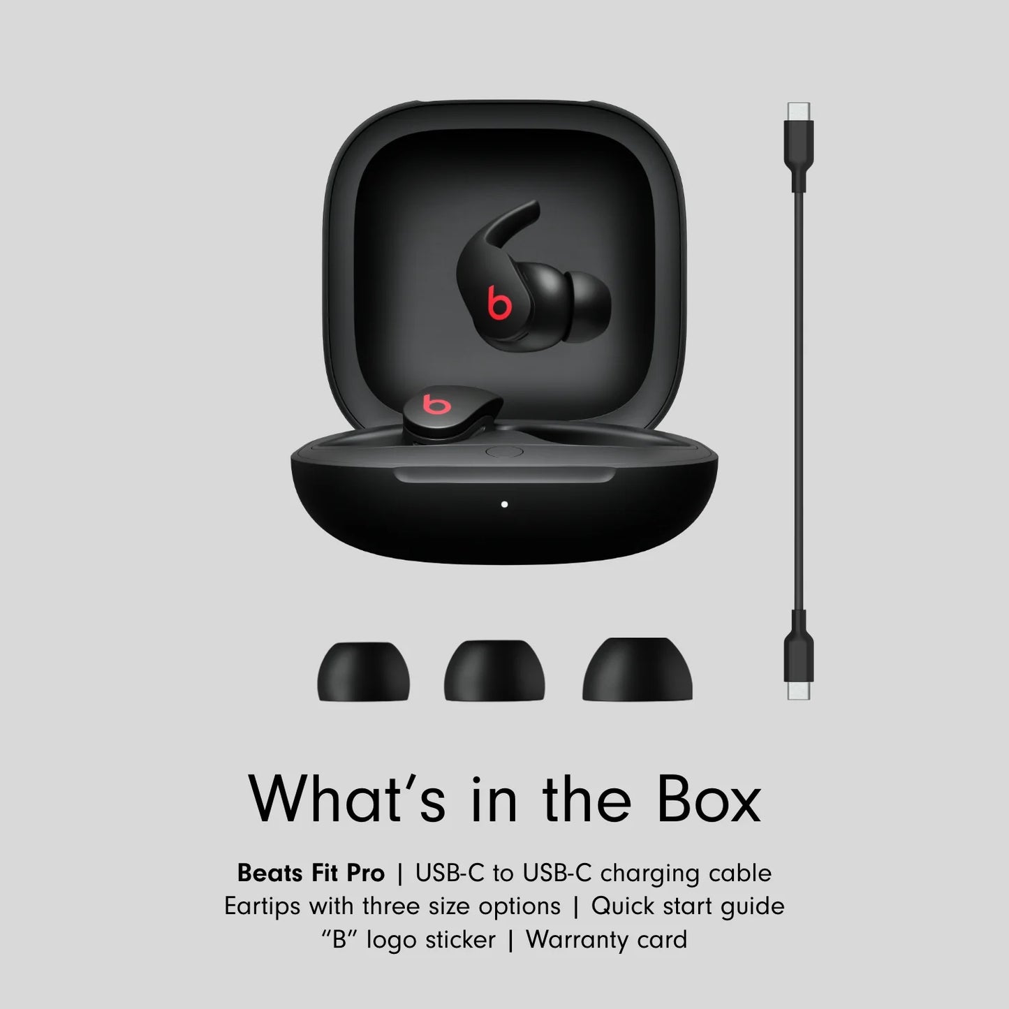 Beats Fit Pro – Noise Cancelling Wireless Earbuds – Black
