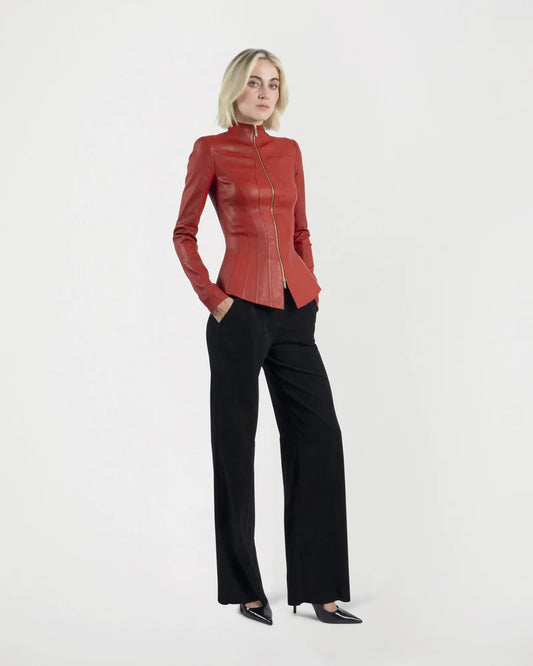 ARLETTY Basque Leather Jacket