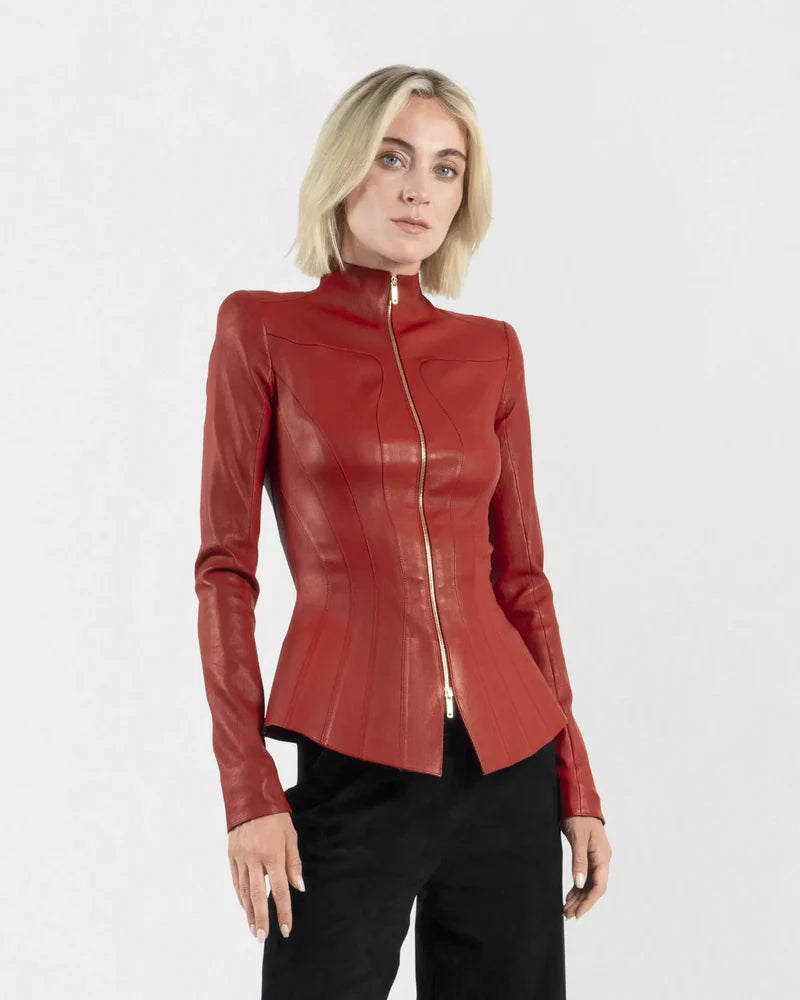 ARLETTY Basque Leather Jacket