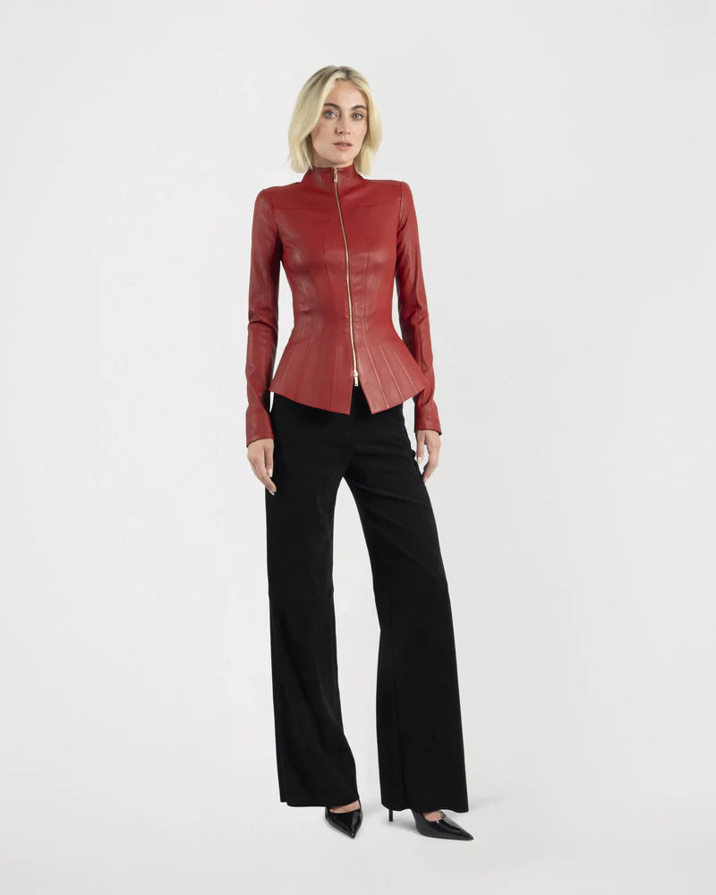 ARLETTY Basque Leather Jacket
