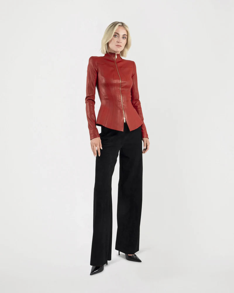 ARLETTY Basque Leather Jacket