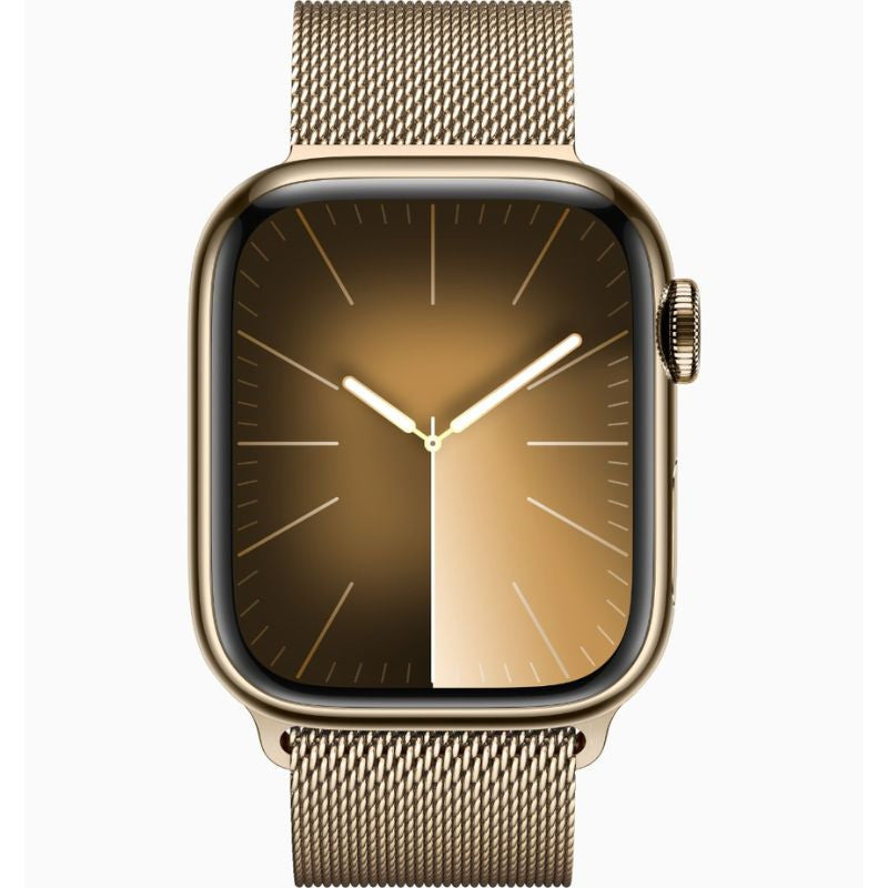 Apple Watch Series 9 41mm Stainless Steel Case with Milanese Loop