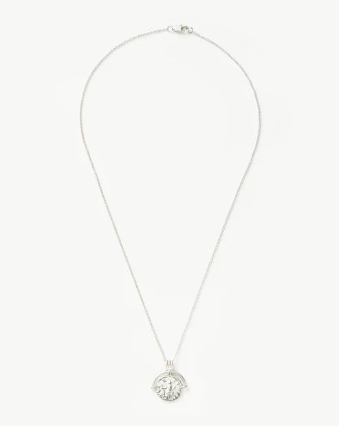 Lucy Williams Long Engravable Roman Arc Coin Necklace